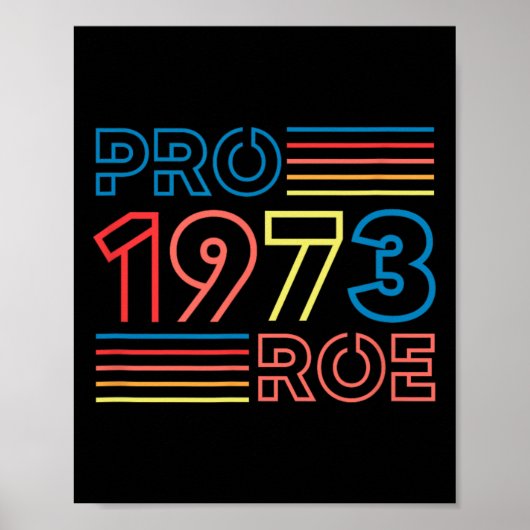 Roe 1973フェミニスト・プロチョイス中絶レトロ ポスター (正面)