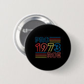 Roe 1973フェミニスト・プロチョイス中絶レトロ 缶バッジ (正面&裏面)