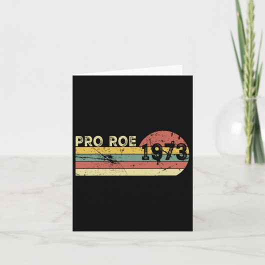 Roe 1973私の子宮私の選択Prochoiceフェミニスト カード (正面)