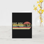Roe 1973私の子宮私の選択Prochoiceフェミニスト カード (黄色い花)