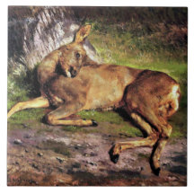 Roe Deer in the Forest (by Rosa Bonheur)
