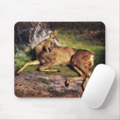 Roe Deer in the Forest (by Rosa Bonheur) マウスパッド (マウス)