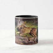 Roe Deer in the Forest (by Rosa Bonheur) マグカップ (中央)