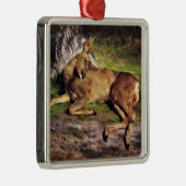 Roe Deer in the Forest (by Rosa Bonheur) メタルオーナメント (右)