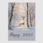 roe deer in winter - Happy 2025 (正面)