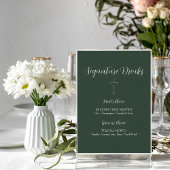 ROE Dusky Green & White Signature Drinks Sign ポスター