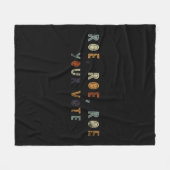 Roe Roeあなたの投票権Messy Bun Roe Roo Ro フリースブランケット (正面(横))