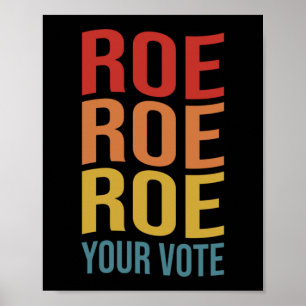 Roe Roe投票の女性の右ProChoice Vint ポスター