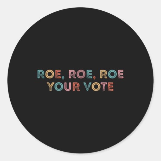 Roe Roe投票ヴィンテージRoe Your Vote Pro ラウンドシール (正面)
