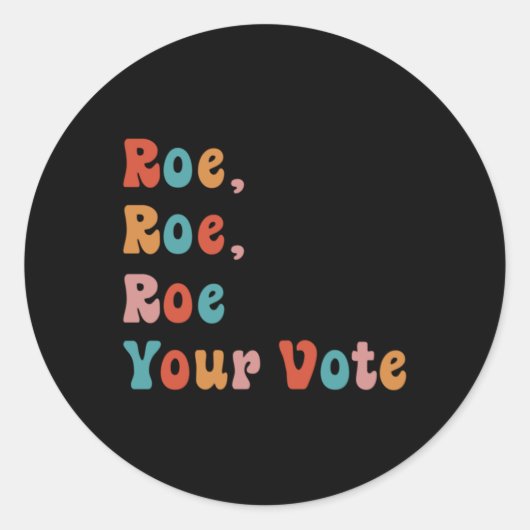 Roe Roe投票ヴィンテージRoe Your Vote Pro ラウンドシール (正面)