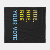 roe roe roe your vote 59 フリースブランケット (正面(横))