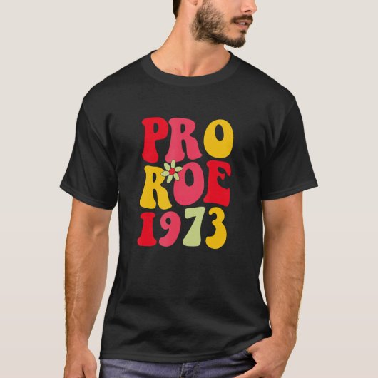 Roe V Wade 1973女性権利プロチョイスフェミニストV Tシャツ (正面)