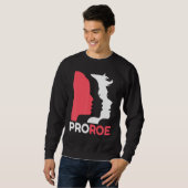 Roe V Wade Pro Choice中絶権フェミニンを守る スウェットシャツ (正面フル)