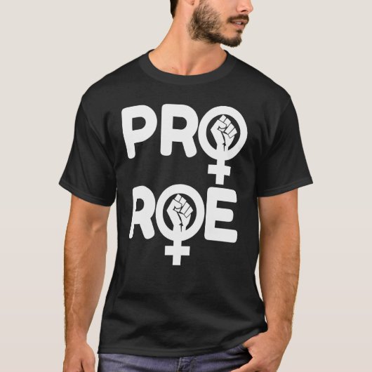 Roe V Wade Pro Choice中絶権フェミニンを守る Tシャツ (正面)