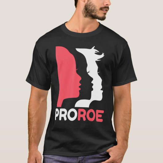 Roe V Wade Pro Choice中絶権フェミニンを守る Tシャツ (正面)