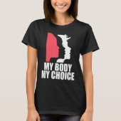 Roe V Wade Pro Choice中絶権フェミニンを守る Tシャツ (正面)