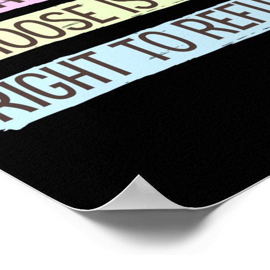 Roe Vs Wade Pro Choice中絶権女性解放 ポスター (角)