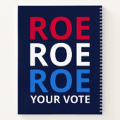 Roe Your Vote I ノートブック (裏面)
