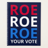 Roe Your Vote I プランナー手帳 (正面)