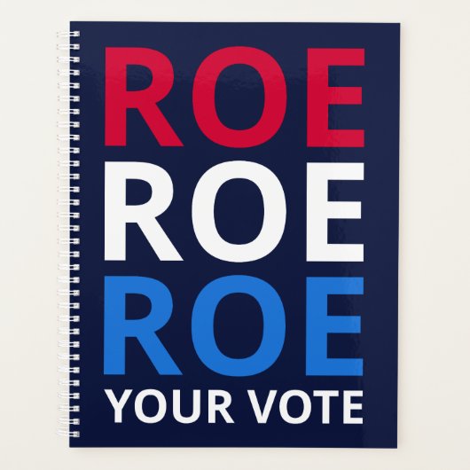 Roe Your Vote I プランナー手帳 (正面)