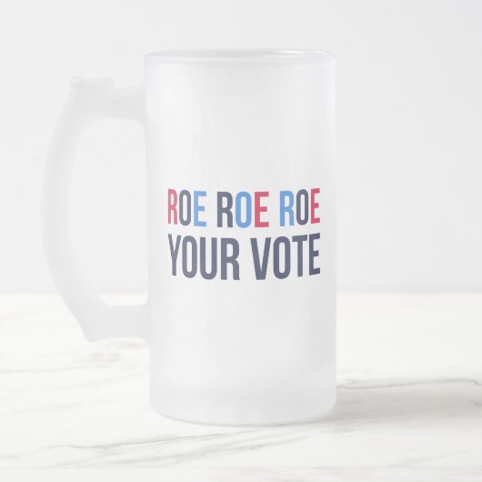 Roe Your Vote II フロストグラスビールジョッキ (左)