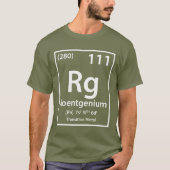 Roentgenium要素（白） Tシャツ (正面)