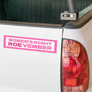 ROEVEMBER女子の右プロ選択中絶 バンパーステッカー