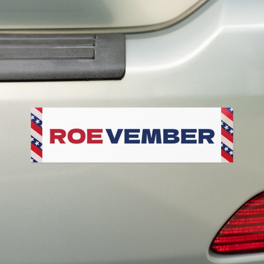 ROEVEMBER Pro選択中絶選挙投票 バンパーステッカー (車上)