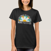 Roevember Retro Rainbow Flower Roe V Wade Groovy P Tシャツ (正面)