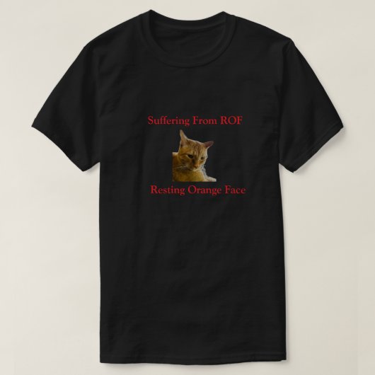 ROF Tシャツに悩む Tシャツ (デザイン正面)