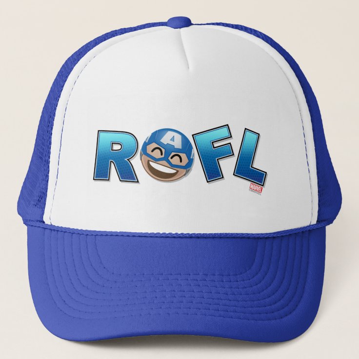 Roflキャプテンアメリカエモジ キャップ Zazzle Co Jp