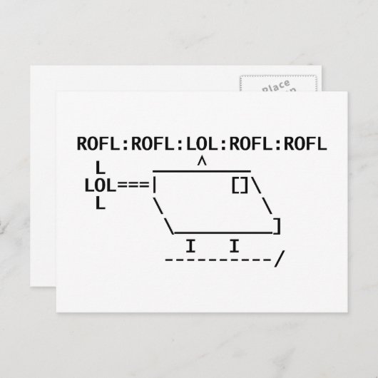 ROFLcopter ポストカード (正面/裏面)