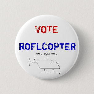 roflcopter、投票、ROFLCOPTER 缶バッジ