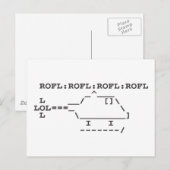 ROFLCOPTER ROFL LOL LOLSPEAK ポストカード (正面/裏面)