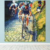 Roger de Vlaeminck Tour of Flanders Koppenberg  キャンバスプリント (インサイチュ (ウッドフロア))