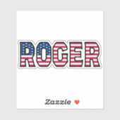 Roger Name Vorname USA Sticker Stickerset シール (シート)
