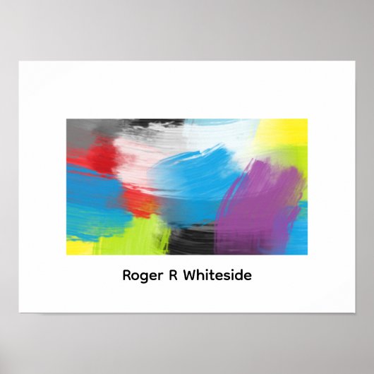Roger R Whitesideによる抽象アートプリント3 ポスター (正面)