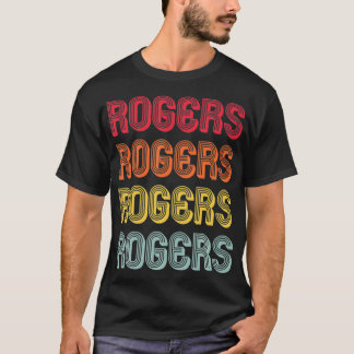 ROGERSギフト姓おもしろいレトロヴィンテージ80s誕生日 Tシャツ