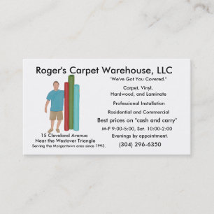 Rogers Carpetロゴ名刺 名刺