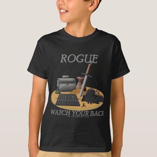 Rogue：背中を見る Tシャツ (正面)
