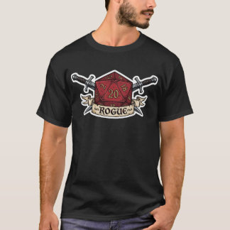 Rogue D20 Class Crest Tシャツ