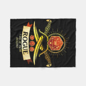 Rogue Fantasy Gamer Rpg Cl  フリースブランケット (正面(横))