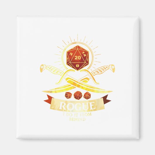 Rogue Fantasy Gamer Rpg Cl マグネット (正面)