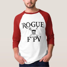 Rogue FPV Mens Old School 3/4スリーブTシャツ