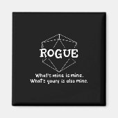 Rogue Funny Character Joke Roleplaying Games Rpg G マグネット (正面)