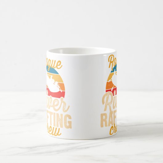 Rogue River Rafting Crew Whitewater Rafting On Rog コーヒーマグカップ (中央)