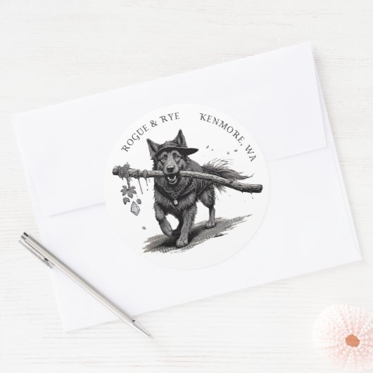 Rogue & Rye The Druid Sticker 3in ラウンドシール (封筒)