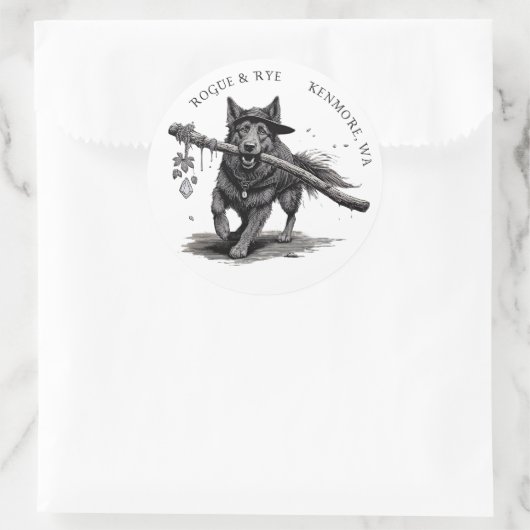 Rogue & Rye The Druid Sticker 3in ラウンドシール (バッグ)