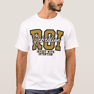 ROIの反政府意図を持った投資の富ファッション Tシャツ