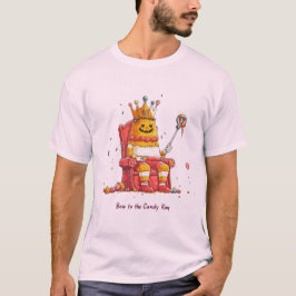 Roi du Bonbon en Trône, Design Humour Halloween Tシャツ